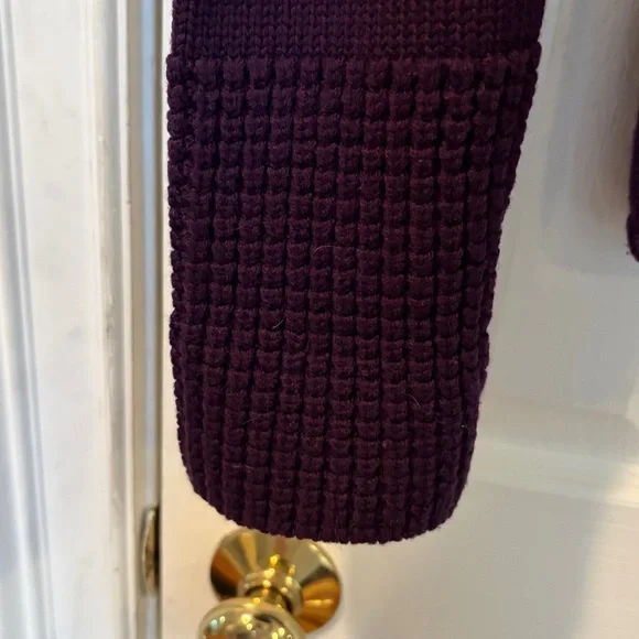 BURBERRY London Purple Extra Fine Merino Turtleneck Sweater Size X-Small - Picture 4 of 9